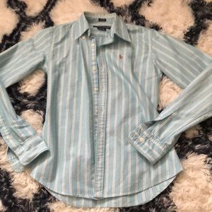 Striped button up shirt